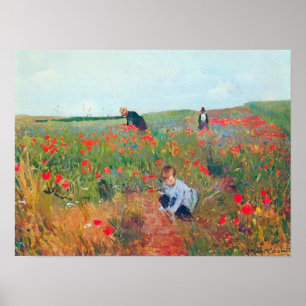 Póster Adormidera en el campo por Mary Stevenson Cassatt