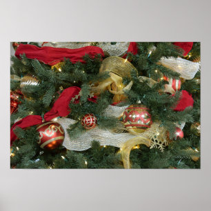 Póster Adornos del árbol de Navidad de la Estación Union