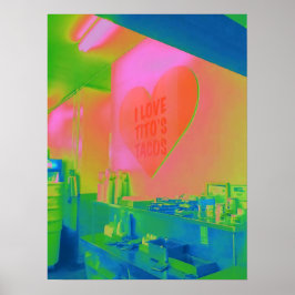 Póster Adoro la fotografía de Tacos Ken Gage de Tito