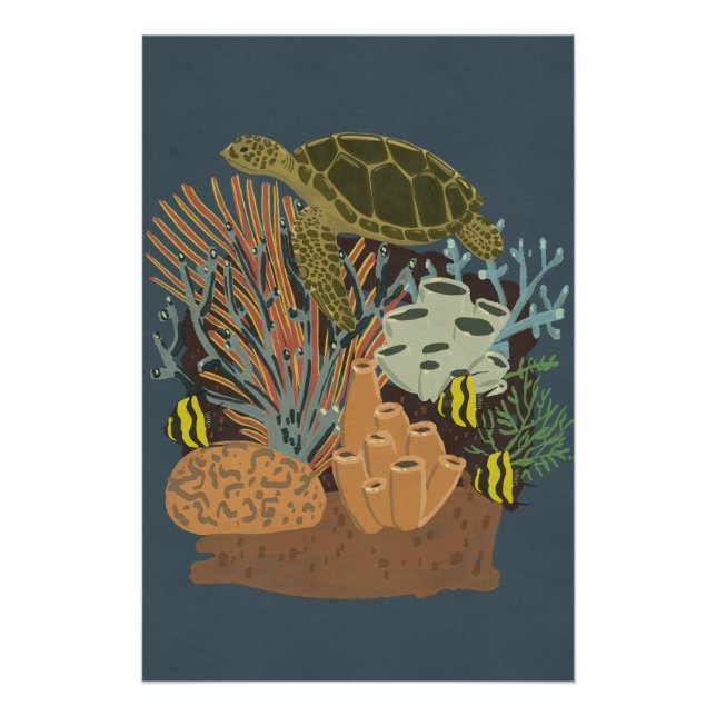 Póster Adquarium Vintage (Anverso)