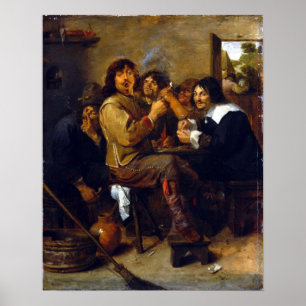 Póster Adriaen Brouwer The Smokers