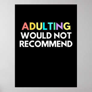 Póster Adulto No Recomendaría