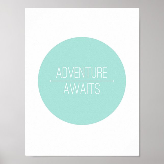 Póster Adventure Awaits Print (Frente)