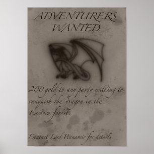 Póster Adventureros buscados