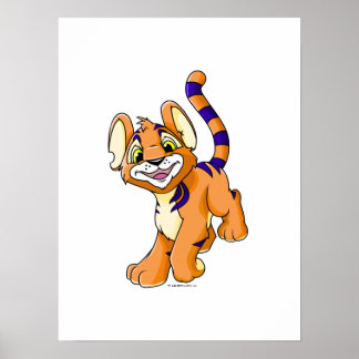 Póster Adventurous naranja Kougra