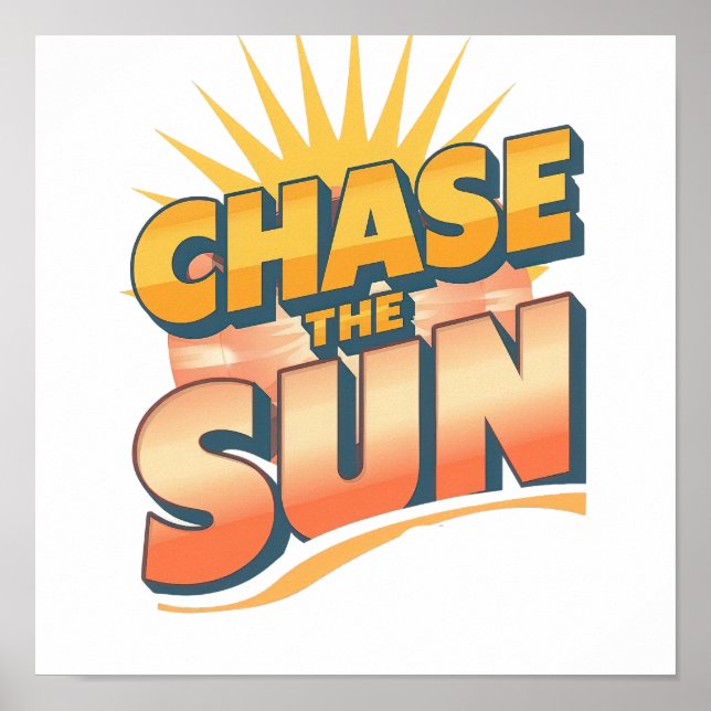 Póster Adventurous Travel and Sunshine Slogan (Frente)