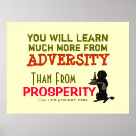 Póster Adversidad frente a prosperidad ~ Poster 24"x18"