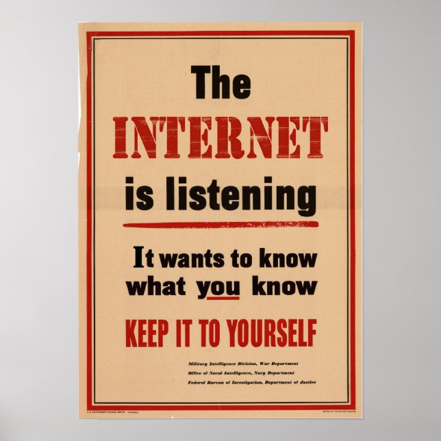 Póster ¡Advertencia! (Frente)