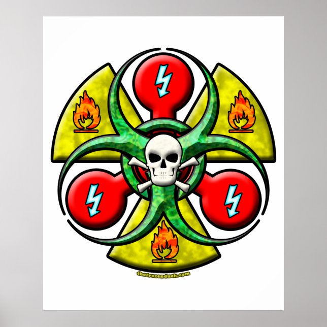 Póster Advertencia de peligro extremo (Frente)