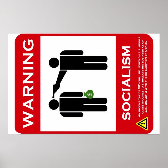Póster Advertencia: Poster del socialismo (Frente)
