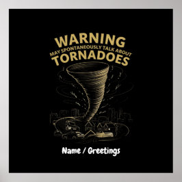 Póster Advertencia: Puedo Hablar Espontáneamente De Torna