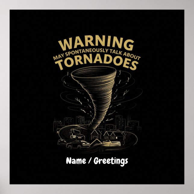 Póster Advertencia: Puedo Hablar Espontáneamente De Torna (Frente)