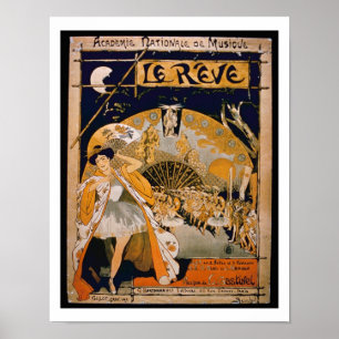 Póster Advertisement for the musical 'The Dream', at the