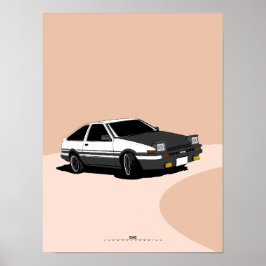 Póster AE86 Trueno