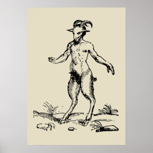 Póster Aegopithecus, Pan, Diablo