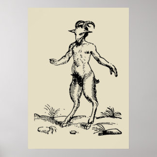 Póster Aegopithecus, Pan, Diablo