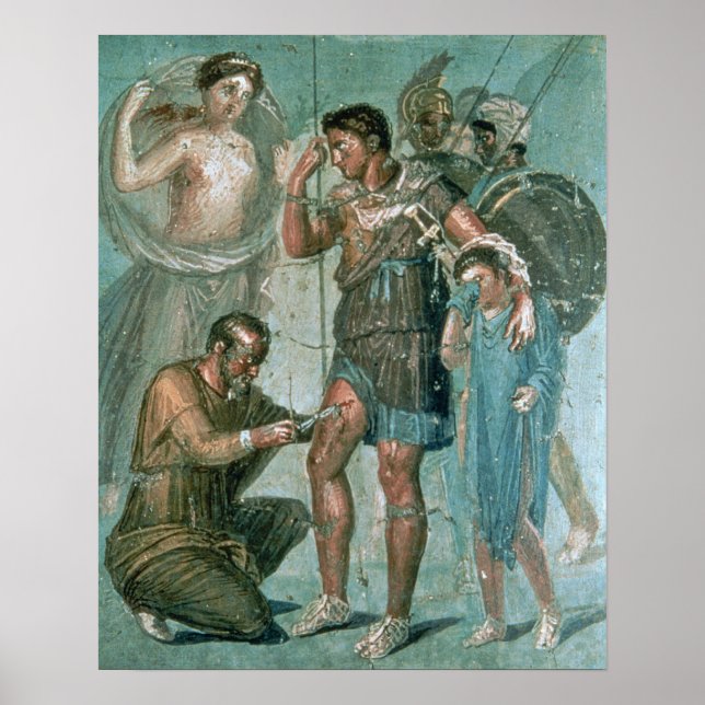Póster Aeneas heridas, de Pompeya (Frente)