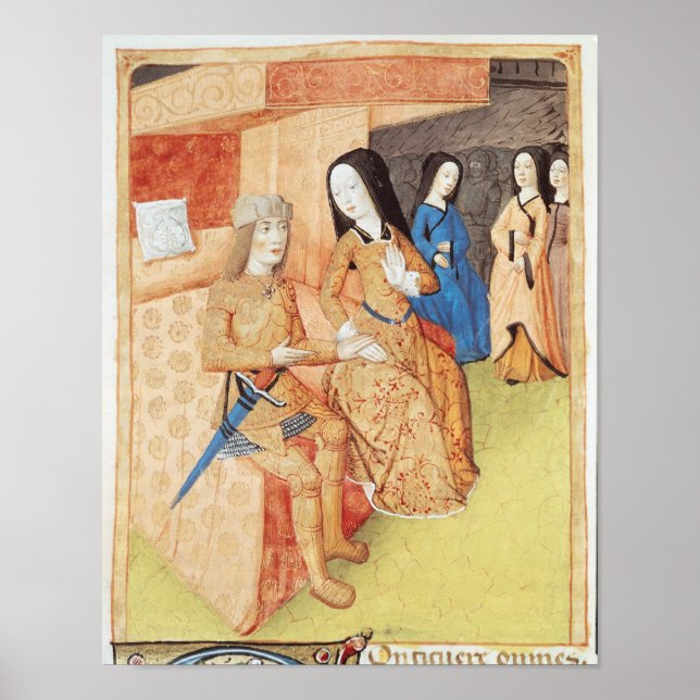Póster Aeneas y Dido, de las obras de Virgil (Frente)