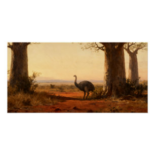 Póster Aepyornis maximus – El pájaro elefante de Madagasc