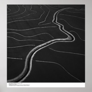 Póster Aerea, Valle de Sacramento, Campos de arroz Mayo, 