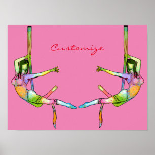 Póster Aerial Fitness Yoga Thunder_Cove