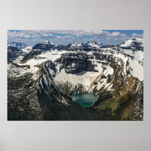 Póster Aerial Of Warderman Lake
