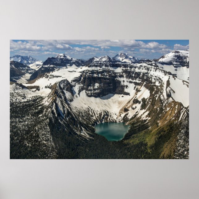 Póster Aerial Of Warderman Lake (Frente)