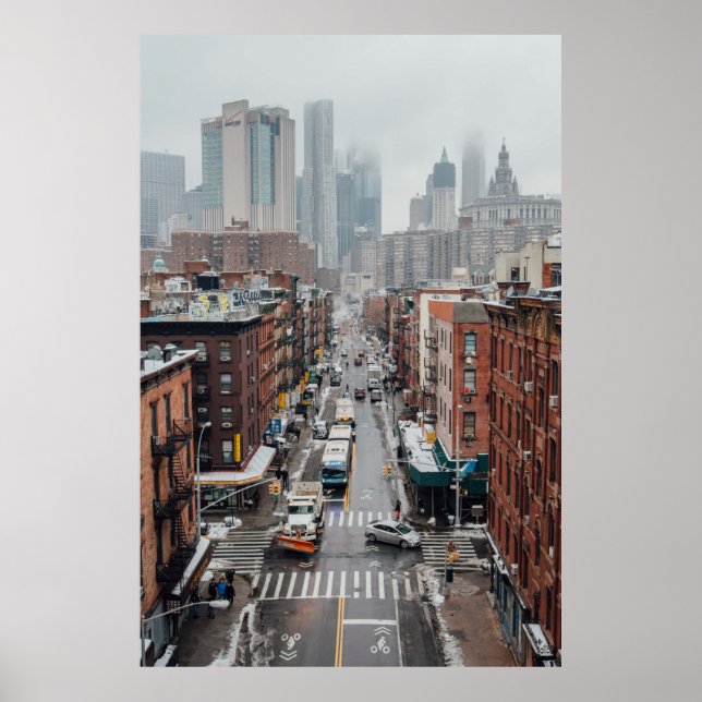 PÓSTER AERIAL PHOTO OF CITYSCAPE DURING DAYTIME (Frente)