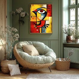 Póster Aerial Signal — Contemporary Abstract Expression