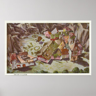 Póster Aerial View of the Swiss Village