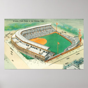 Póster Aerial View of Wrigley Field # 3Chicago, IL