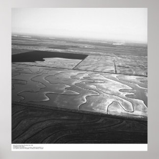 Póster Aerials, Valle de Sacramento, Campos de arroz, may