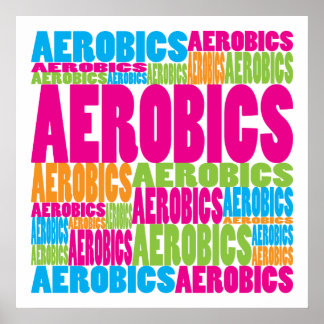 Póster Aerobic colorido