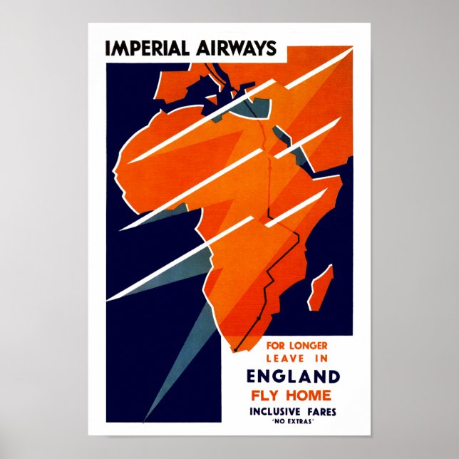 Póster Aerolíneas Imperiales de África (Frente)