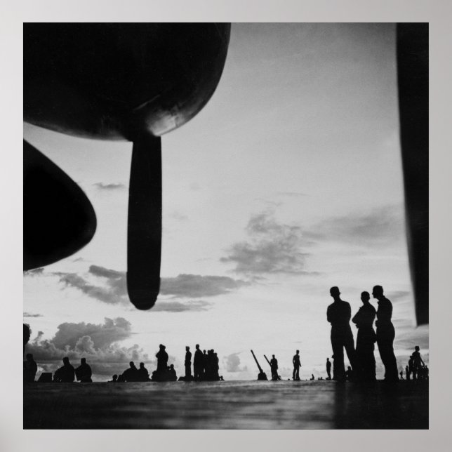 Póster Aeronave Carrier, años 40 (Frente)