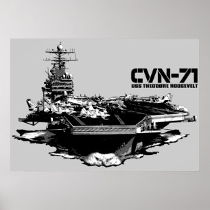 Póster Aeronave Theodore Roosevelt Print