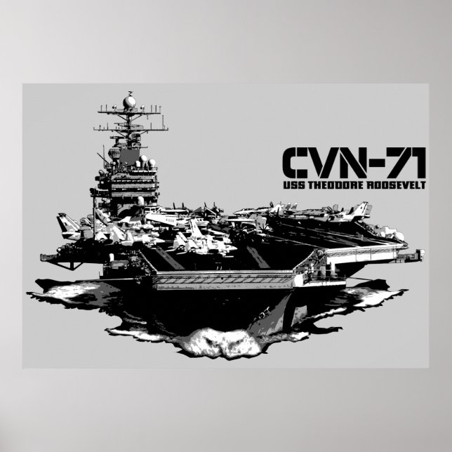 Póster Aeronave Theodore Roosevelt Print (Frente)