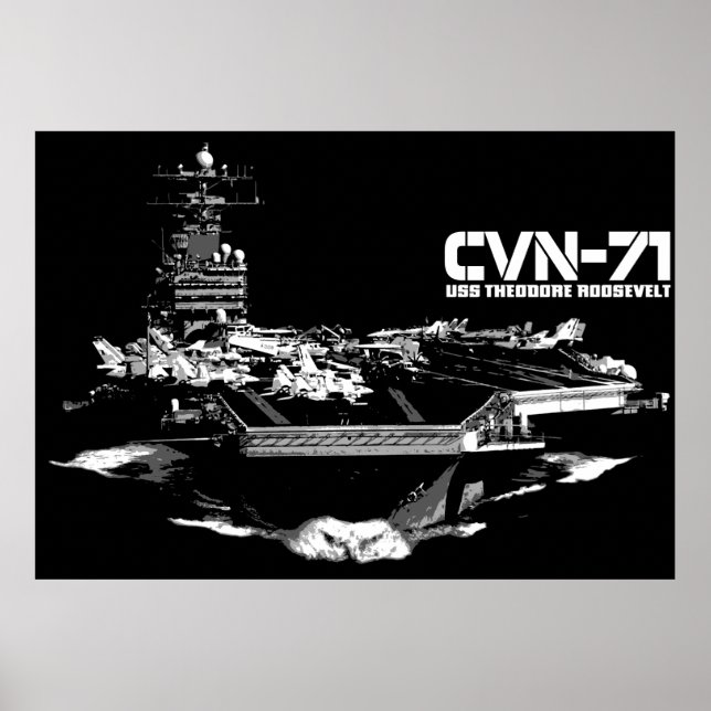 Póster Aeronave Theodore Roosevelt Print (Frente)