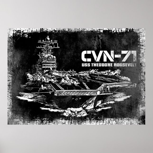 Póster Aeronave Theodore Roosevelt Print (Frente)