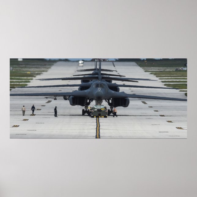 Póster Aeronaves de compensación B-1B (Frente)