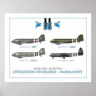 PÓSTER AERONAVES DE INVASIÓN DEL DÍA D