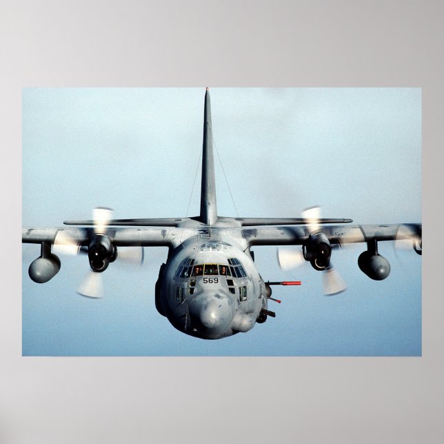 Póster Aeronaves espectadoras AC-130H (Frente)