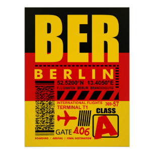Póster Aeropuerto BER Berlin