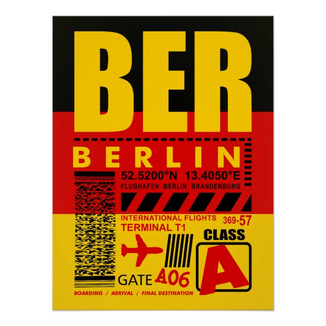 Póster Aeropuerto BER Berlin (Anverso)