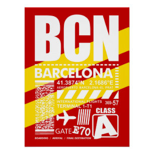 Póster Aeropuerto de Barcelona