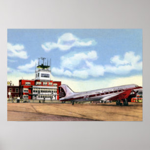 Póster Aeropuerto de Knoxville Tennessee McGhee Tyson