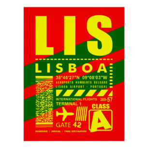 Póster Aeropuerto de Lisboa