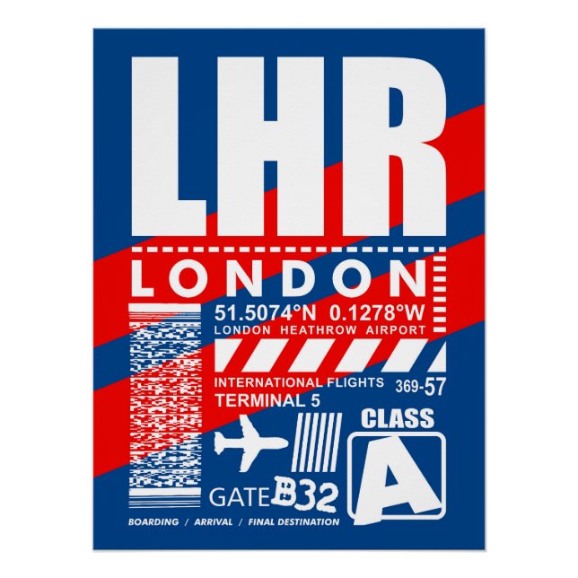 Póster Aeropuerto de Londres (Anverso)