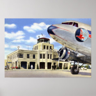 Póster Aeropuerto del Municipal de Jacksonville la