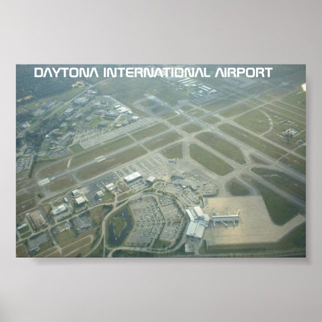 Póster Aeropuerto Internacional de Daytona (Frente)